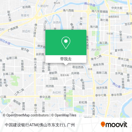 中国建设银行ATM(佛山市东支行)地图