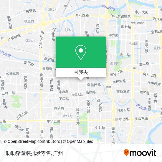 叻叻猪童装批发零售地图