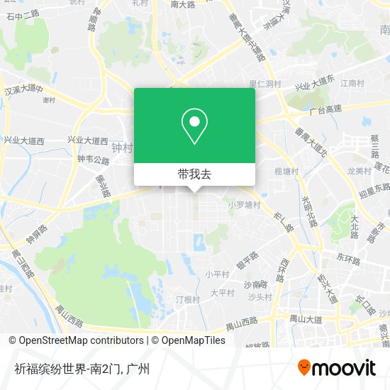 祈福缤纷世界-南2门地图