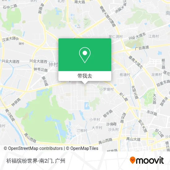 祈福缤纷世界-南2门地图