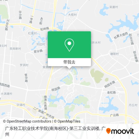 广东轻工职业技术学院(南海校区)-第三工业实训楼地图