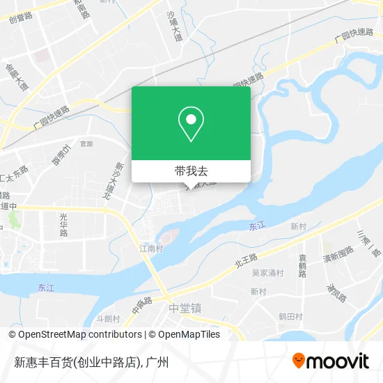 新惠丰百货(创业中路店)地图