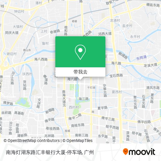 南海灯湖东路汇丰银行大厦-停车场地图
