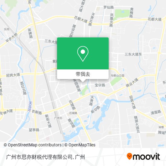 广州市思亦财税代理有限公司地图