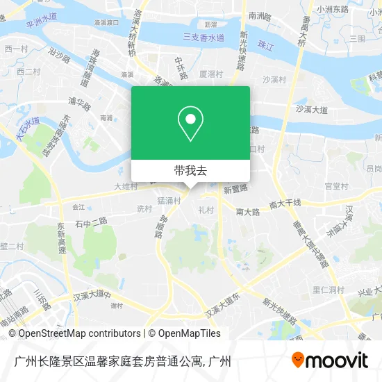 广州长隆景区温馨家庭套房普通公寓地图