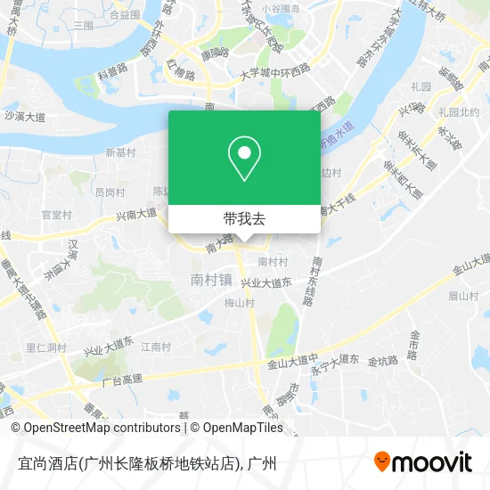 宜尚酒店(广州长隆板桥地铁站店)地图