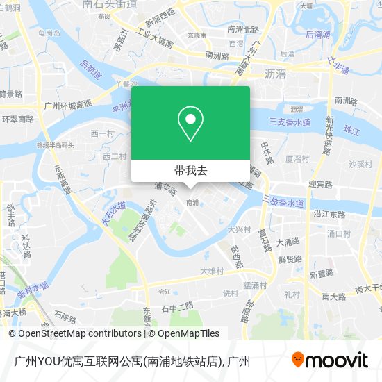 广州YOU优寓互联网公寓(南浦地铁站店)地图