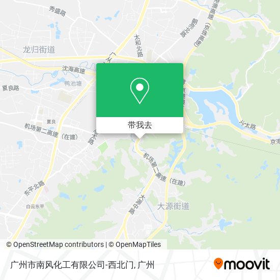 广州市南风化工有限公司-西北门地图