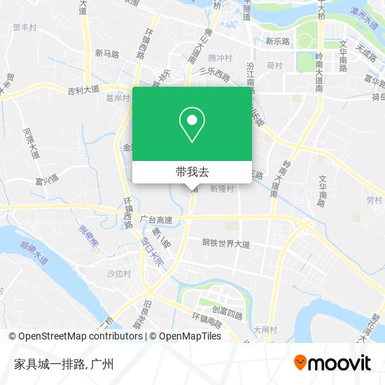 家具城一排路地图