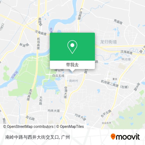 南岭中路与西井大街交叉口地图