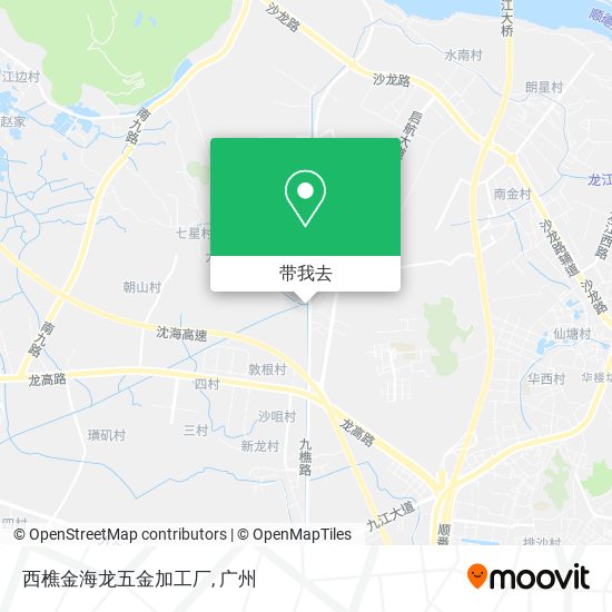 西樵金海龙五金加工厂地图