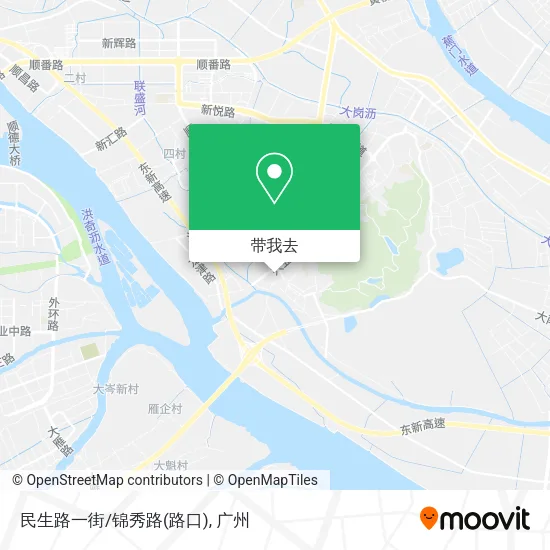 民生路一街/锦秀路(路口)地图