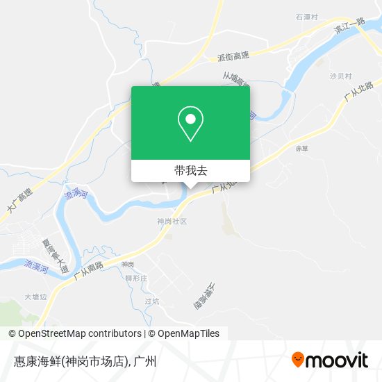 惠康海鲜(神岗市场店)地图