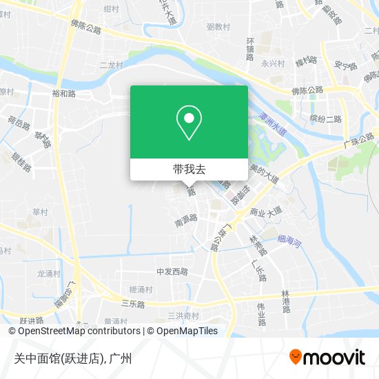 关中面馆(跃进店)地图