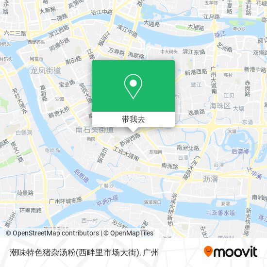 潮味特色猪杂汤粉(西畔里市场大街)地图