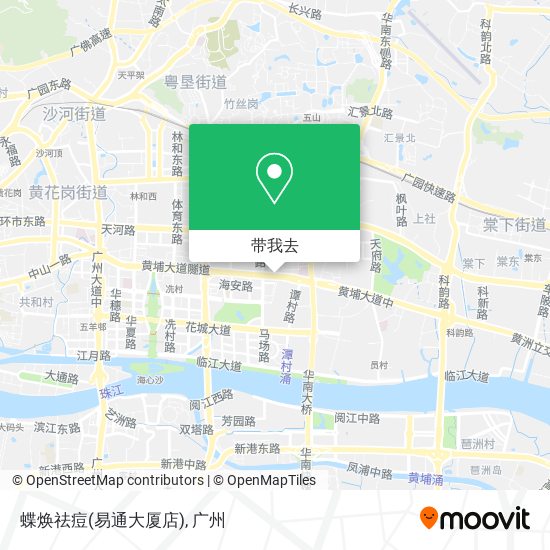 蝶焕祛痘(易通大厦店)地图