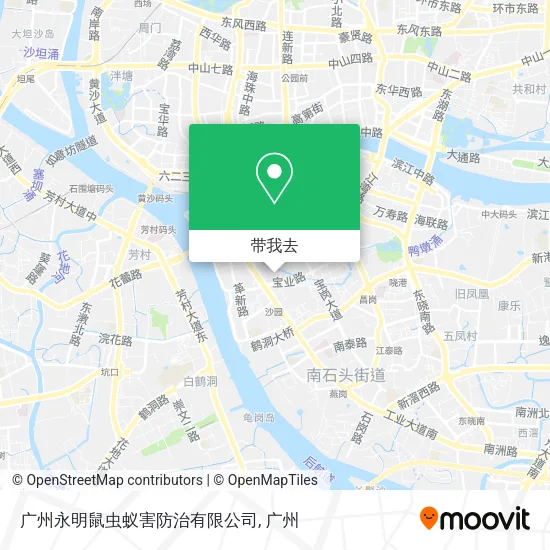 广州永明鼠虫蚁害防治有限公司地图