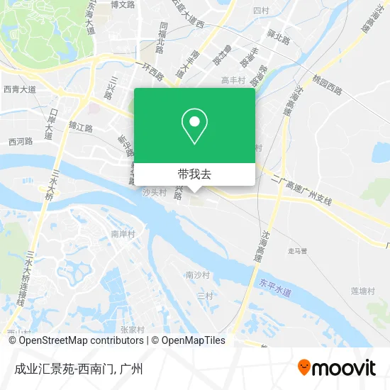 成业汇景苑-西南门地图