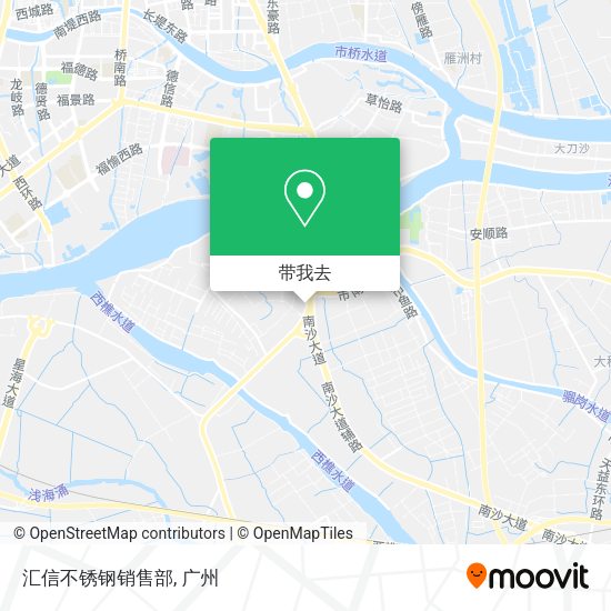 汇信不锈钢销售部地图