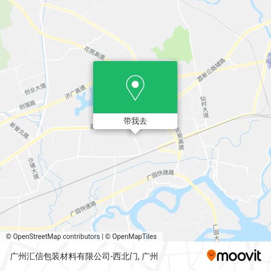 广州汇信包装材料有限公司-西北门地图
