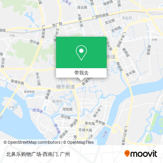 北鼻乐购物广场-西南门地图