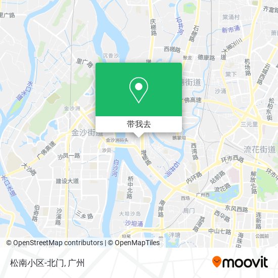 松南小区-北门地图