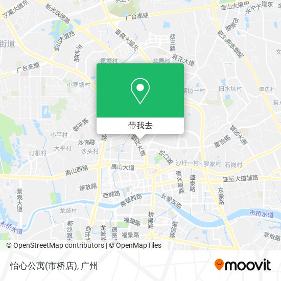怡心公寓(市桥店)地图