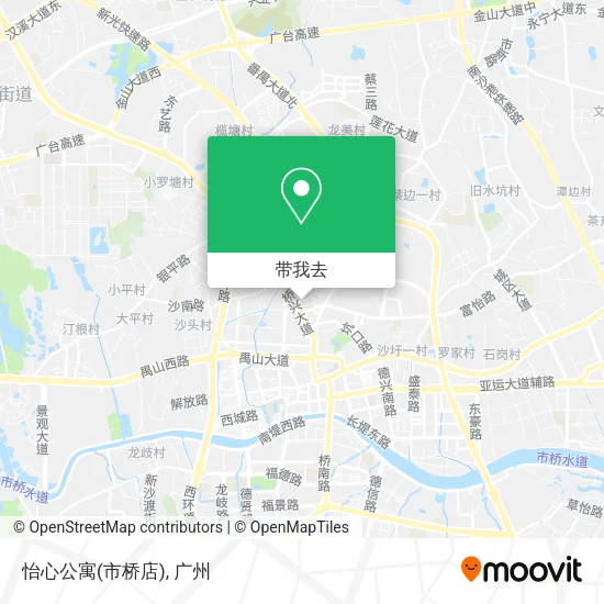 怡心公寓(市桥店)地图