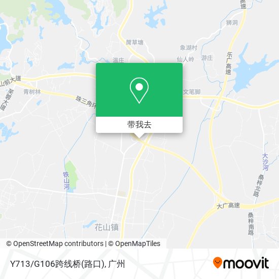 Y713/G106跨线桥(路口)地图