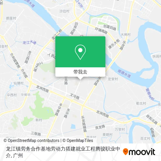 龙江镇劳务合作基地劳动力搭建就业工程腾骏职业中介地图