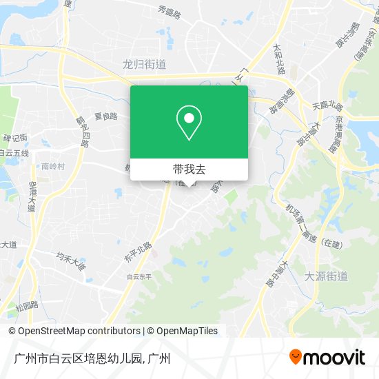 广州市白云区培恩幼儿园地图