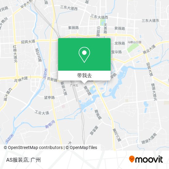 AS服装店地图