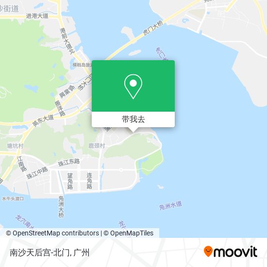 南沙天后宫-北门地图