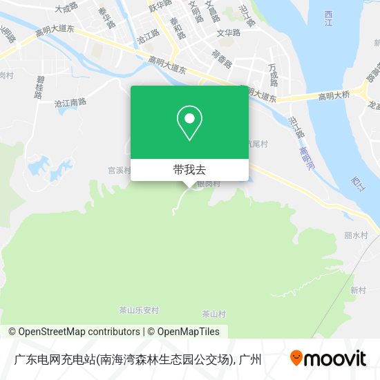 广东电网充电站(南海湾森林生态园公交场)地图
