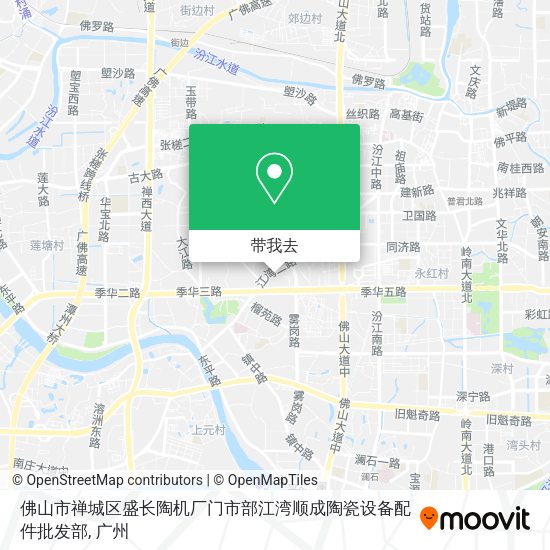 佛山市禅城区盛长陶机厂门市部江湾顺成陶瓷设备配件批发部地图