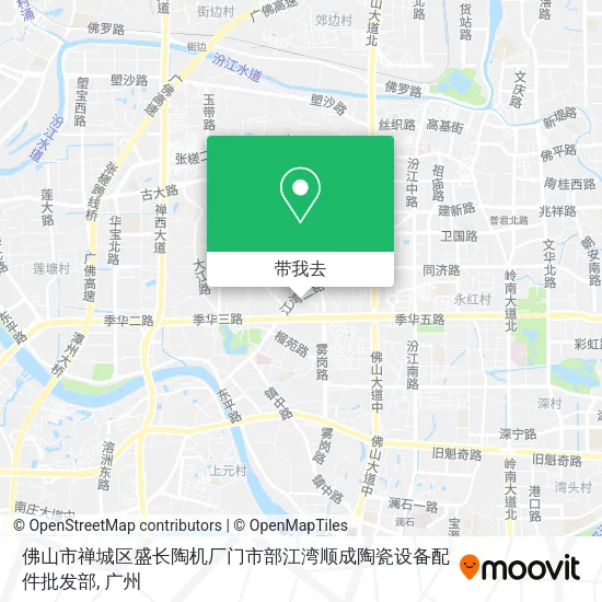 佛山市禅城区盛长陶机厂门市部江湾顺成陶瓷设备配件批发部地图
