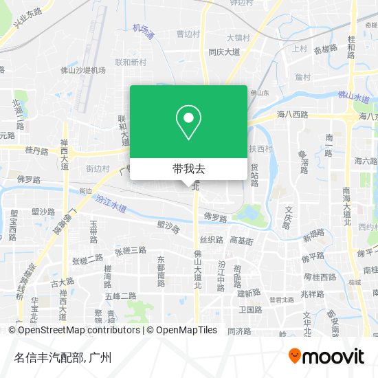名信丰汽配部地图