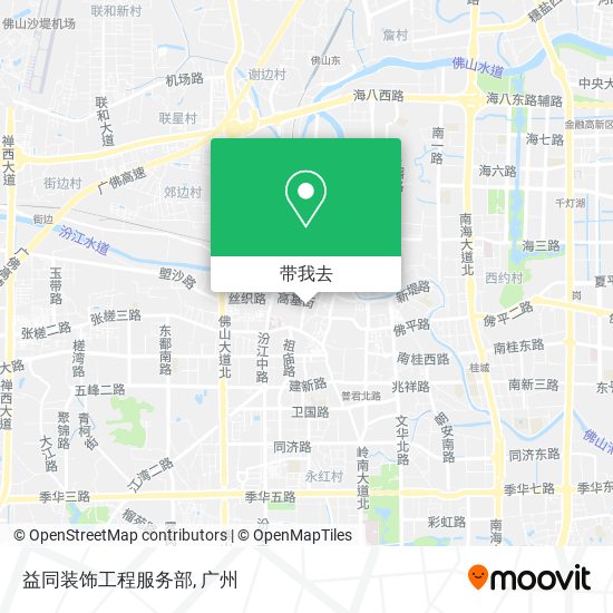 益同装饰工程服务部地图