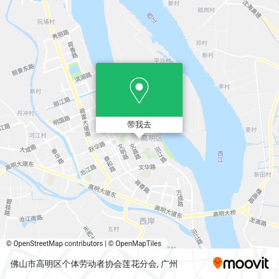 佛山市高明区个体劳动者协会莲花分会地图