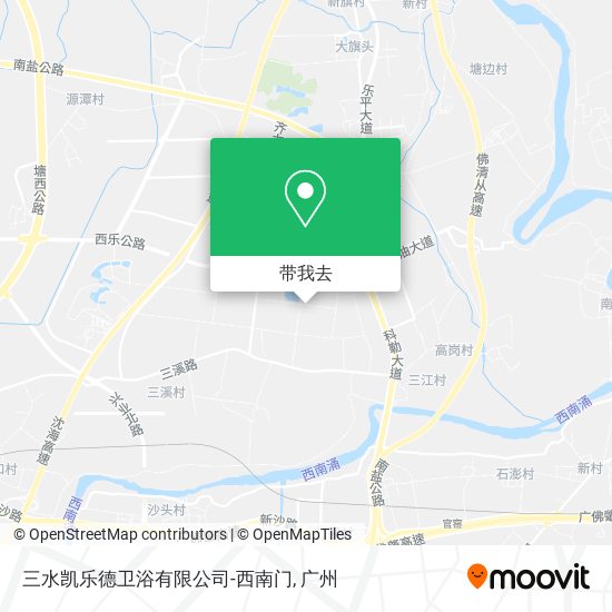 三水凯乐德卫浴有限公司-西南门地图