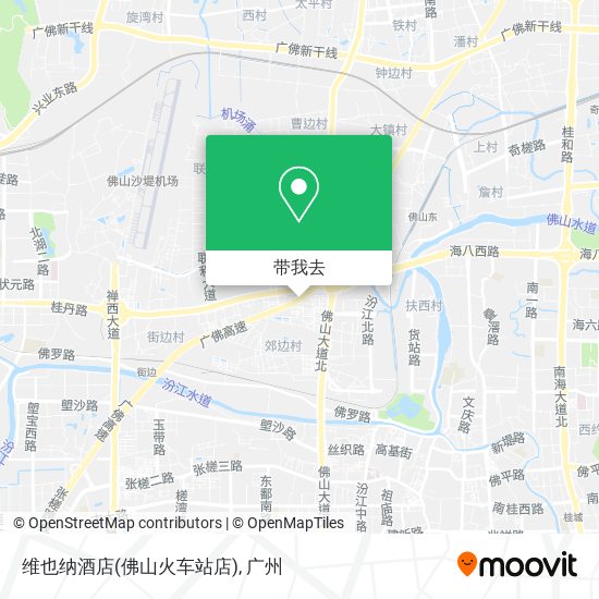 维也纳酒店(佛山火车站店)地图