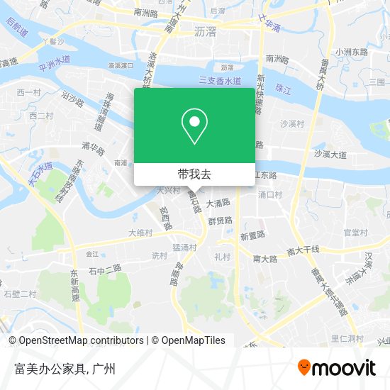 富美办公家具地图