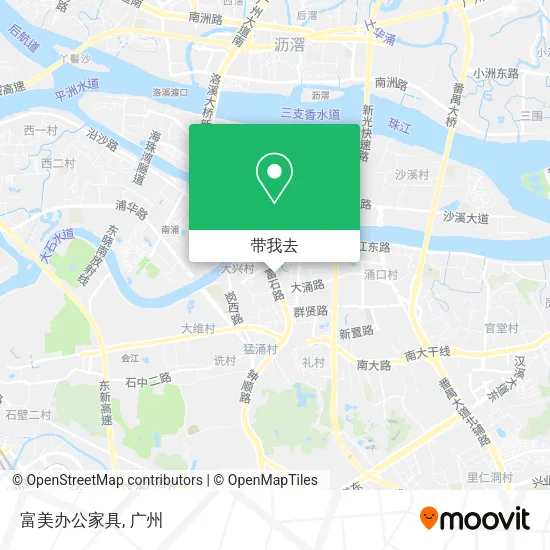 富美办公家具地图