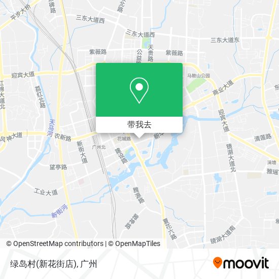 绿岛村(新花街店)地图