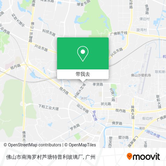 佛山市南海罗村芦塘特普利玻璃厂地图