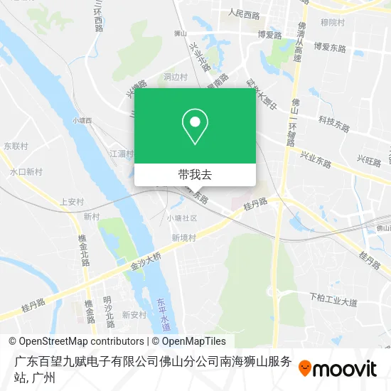 广东百望九赋电子有限公司佛山分公司南海狮山服务站地图