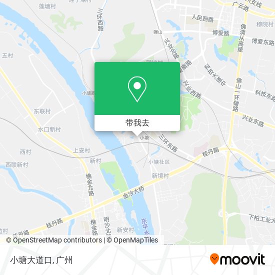 小塘大道口地图