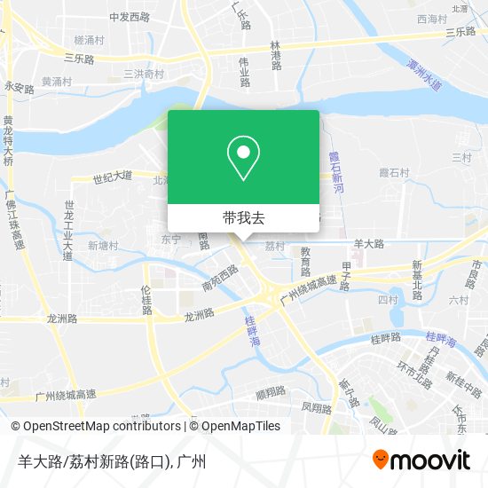 羊大路/荔村新路(路口)地图