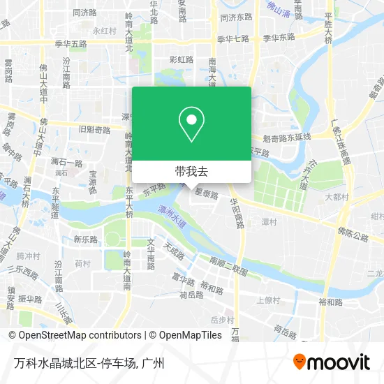 万科水晶城北区-停车场地图