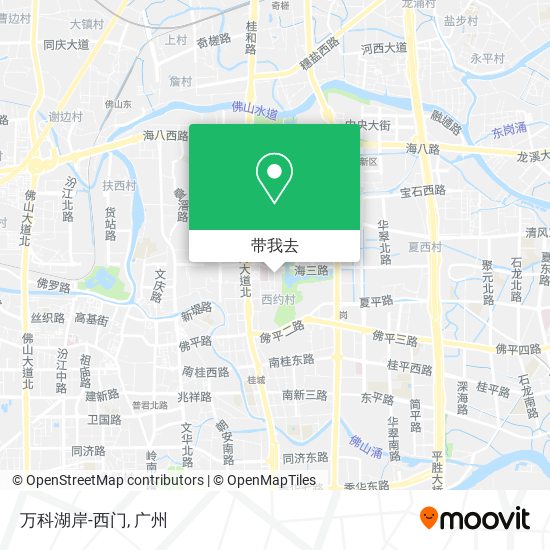 万科湖岸-西门地图